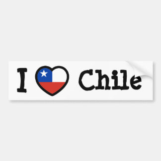 Chile Flag Bumper Sticker