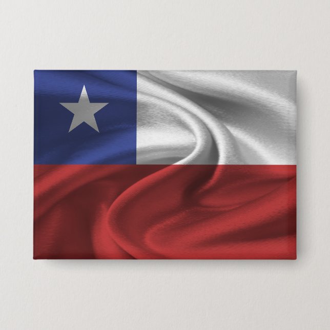 Chile Flag Button (Front)