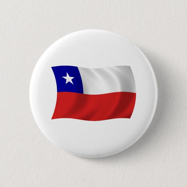 Chile Flag Button (Front)