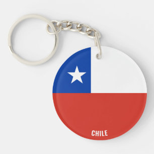 Chile Flag Charming Patriotic Keychain