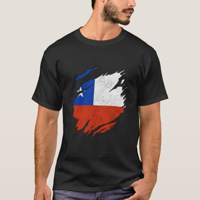Chile Flag Chilean Pride Chile T-Shirt (Front)