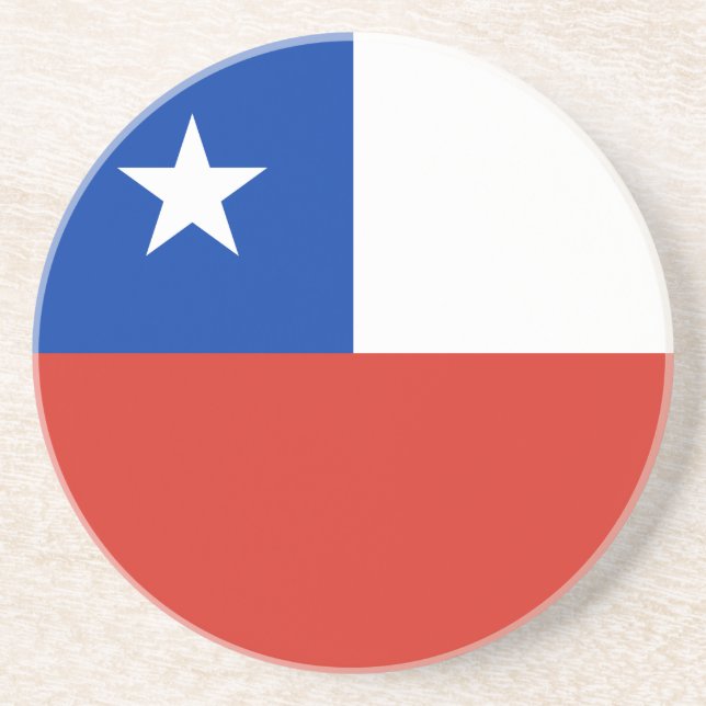 Chile flag coaster (Front)