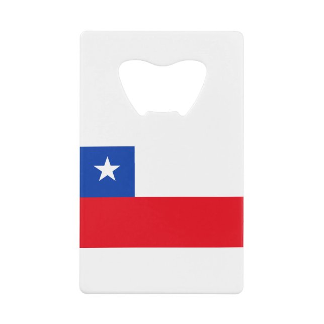 Chile Flag Credit Card Bottle Opener (Front)