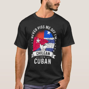 Chile Flag Cuba Grown  Humour Citizen Pride T-Shirt