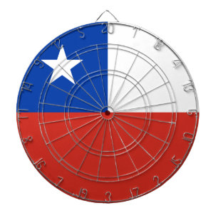Chile flag dartboard