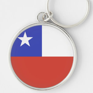 Chile Flag Emblem Keychain