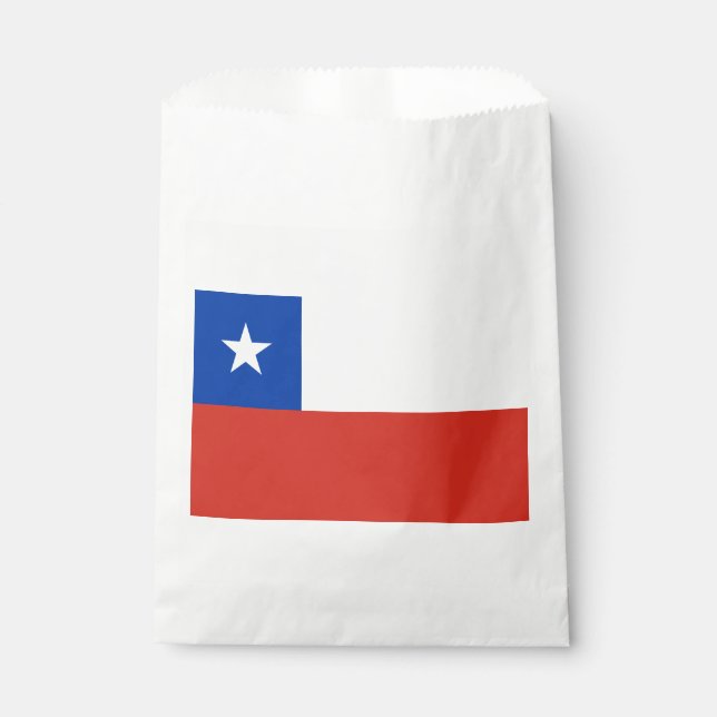 Chile Flag Favour Bag (Front)
