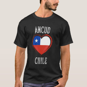 Chile Flag Heart Ancud City T-Shirt