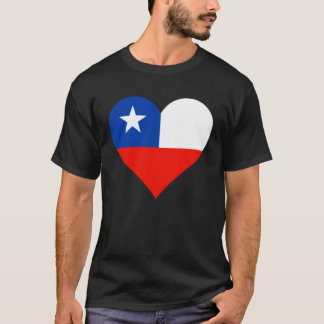 Chile Flag Heart Chile  Love Chile T-Shirt