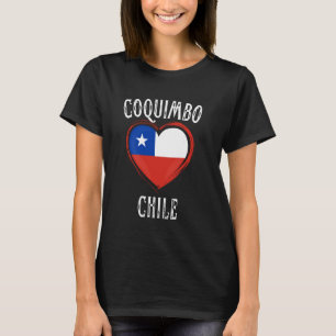 Chile Flag Heart Coquimbo City T-Shirt