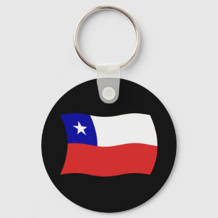 Chile Flag Keychain