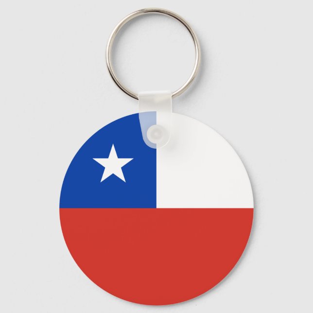 Chile Flag Keychain (Front)