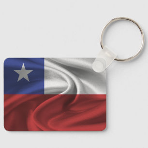 Chile Flag Keychain