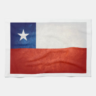 Chile Flag; Kitchen Towel
