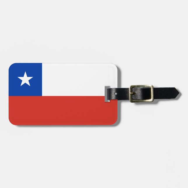 Chile flag Luggage Tag (Front Horizontal)