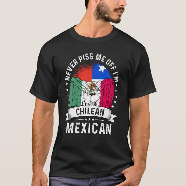 Chile Flag Mexico Grown  Humour Citizen Pride T-Shirt (Front)
