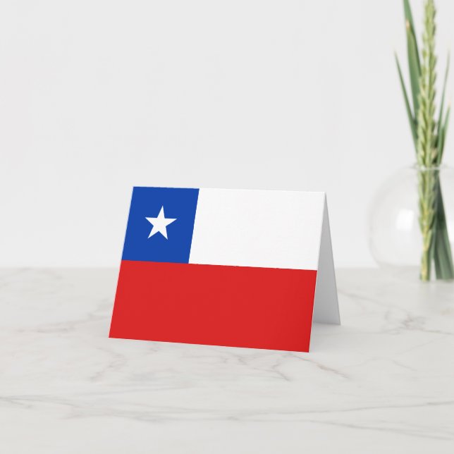 Chile Flag Notecard (Front)