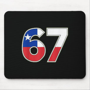 Chile Flag Number 67 Celebration Design Mouse Pad