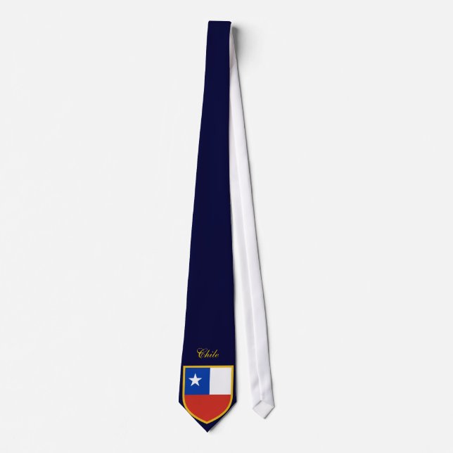 Chile Flag Personalized Tie (Front)