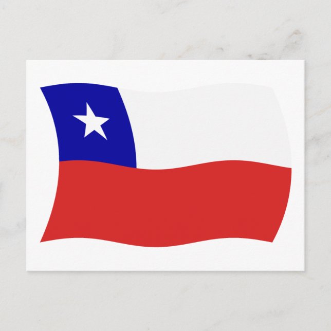 Chile Flag Postcard (Front)