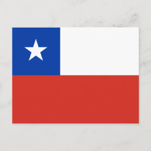 Chile Flag Postcard