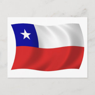Chile Flag Postcard