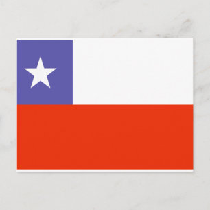 Chile Flag Postcard