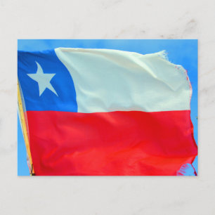 chile flag postcard