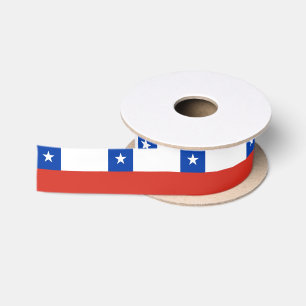 Chile Flag Satin Ribbon