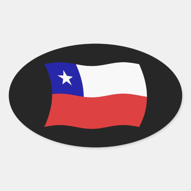 Chile Flag Sticker (Front)