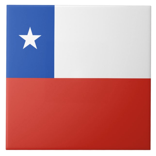 Chile Flag Tile (Front)