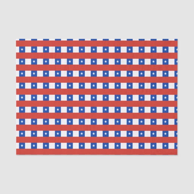 Chile Flag Tissue Paper (Front)