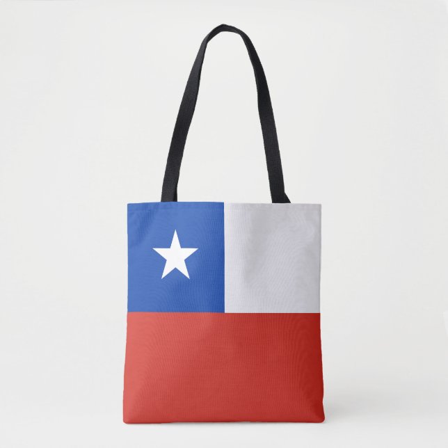 Chile Flag Tote Bag (Front)