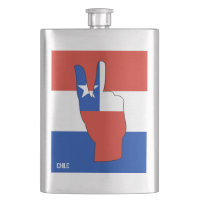 Chile Flag Victory Sign Patriotic