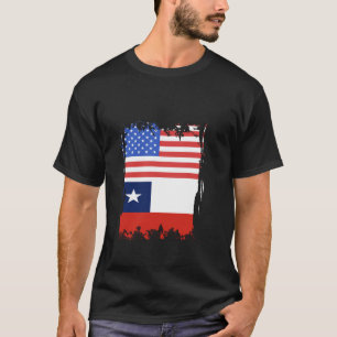 Chile Flag Vintage America USA Chilean Pride Chile T-Shirt