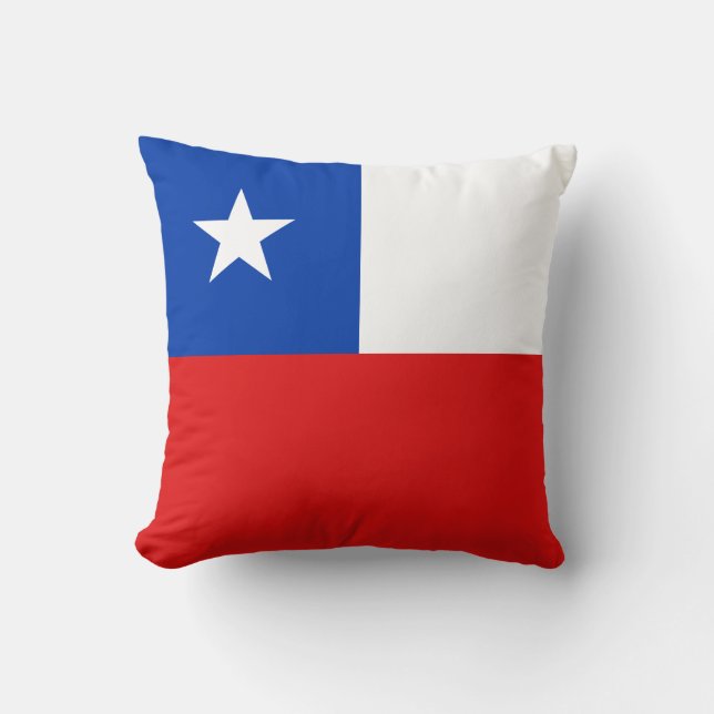 Chile Flag x Flag Pillow (Front)