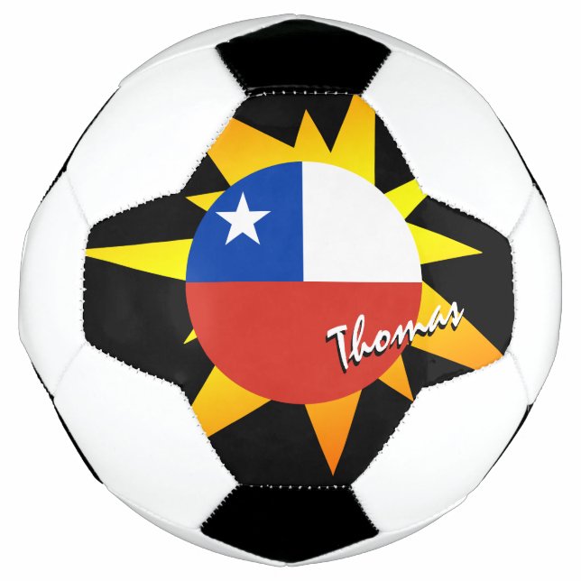 Chile Football & Chilean Flag / BANG Soccer Ball (Front)