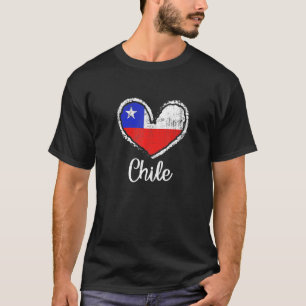 Chile Heart Flag Chileans Chilean Roots Chile T-Shirt