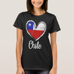 Chile Heart Flag Chileans Chilean Roots Chile T-Shirt