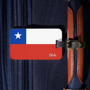 Chile Luggage Tags, patriotic Chilean Flag Tag