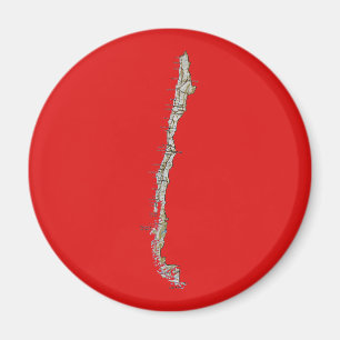 Chile Map Magnet
