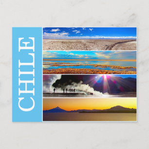 chile nature views postcard