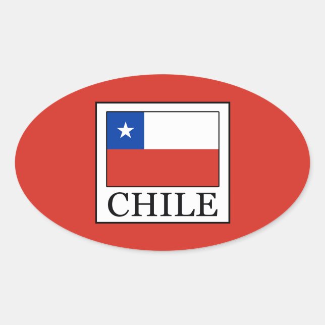Chile Oval Sticker (Front)