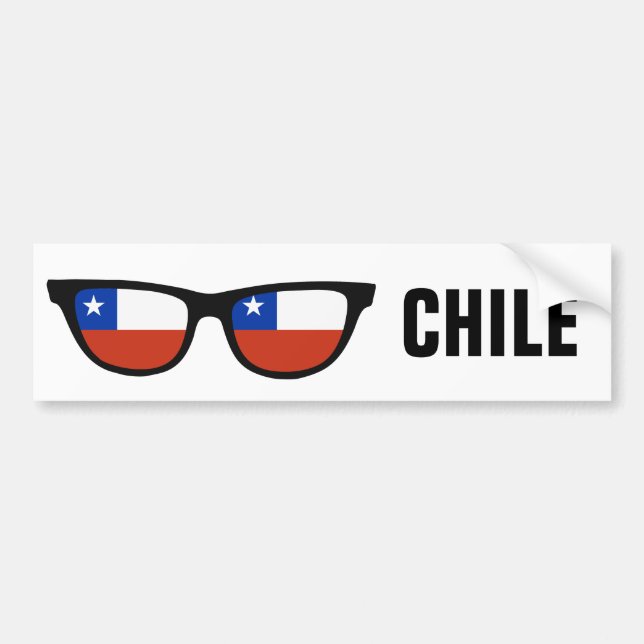 Chile Shades custom text & colour bumpersticker Bumper Sticker (Front)