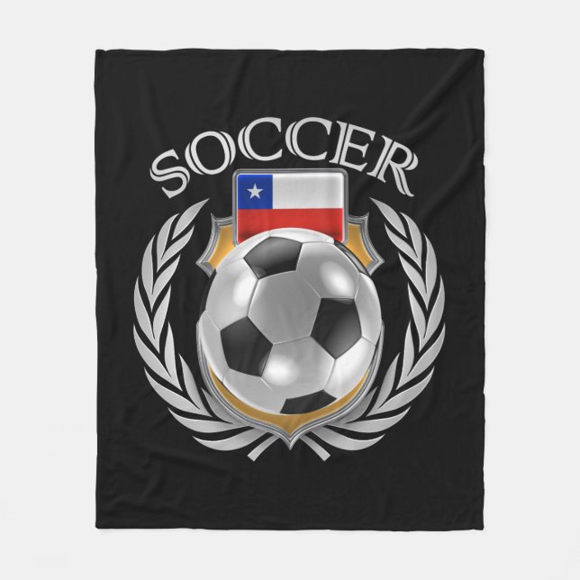 Chile Soccer 2016 Fan Gear Fleece Blanket (Front)