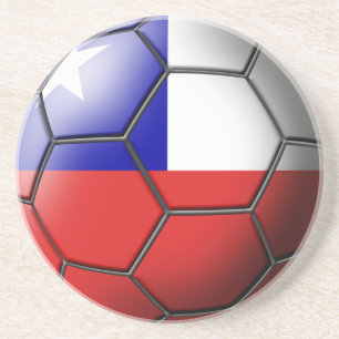 Chile Soccer Ball Coasters