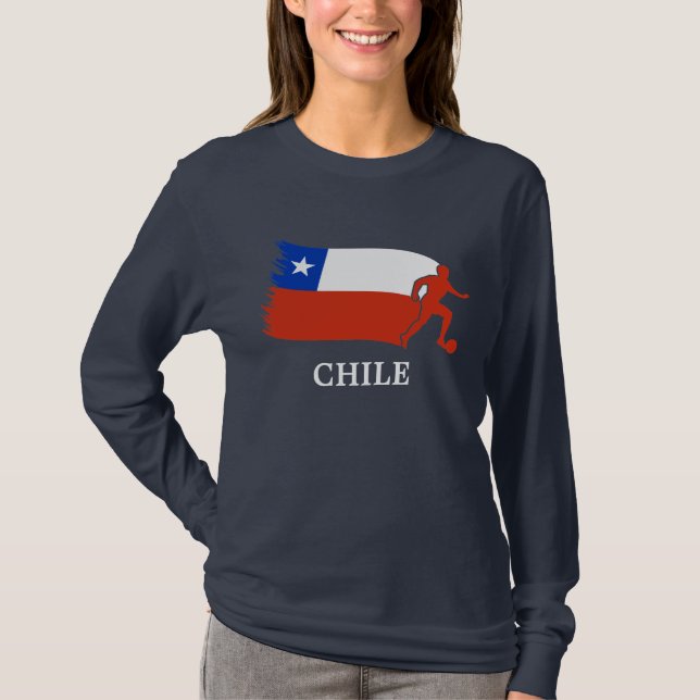Chile  Soccer Flag T-Shirt (Front)