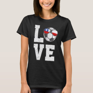 Chile Soccer Love Chilean Fan Flag T-Shirt