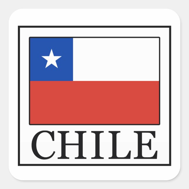 Chile Square Sticker (Front)