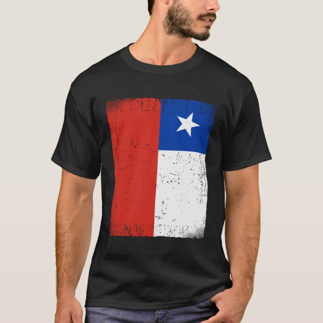 Chilean Flag Chile  1 T-Shirt (Front)